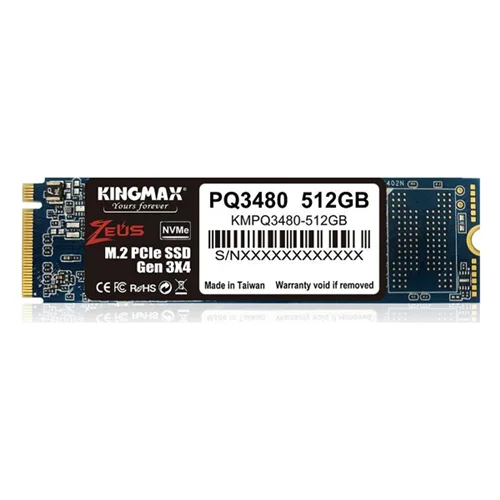 حافظه اس اس دی کینگ مکس M.2 2280 PCIe NVMe SSD Gen3x4 PQ3480 ظرفیت 512 گیگابایت